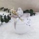 Şekerlik Kutu Akrilik Şeffaf İçi Mum Nişan Nikah Şekeri