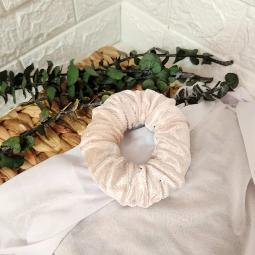 Nişam Tepsisi Süleme Halka Kadife Pofuduk Fincan Altı Ekru 1 Adet