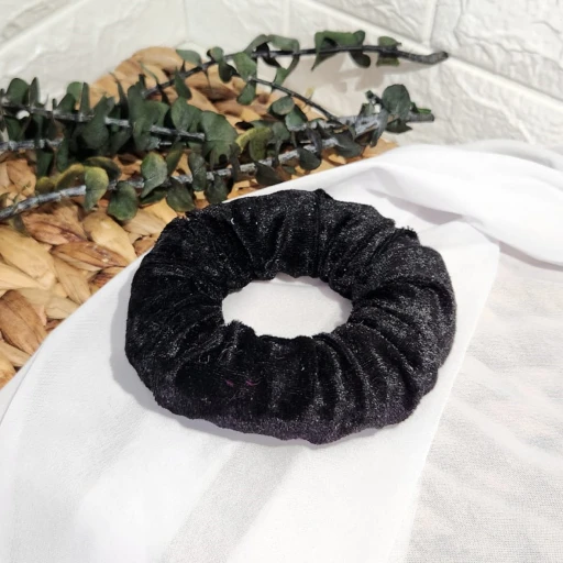 Nişam Tepsisi Süleme Halka Kadife Pofuduk Fincan Altı Siyah