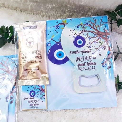 Kağıt Üzeri Balon Açacak Kahve Ve Çikolata Sünnet Hediyelik