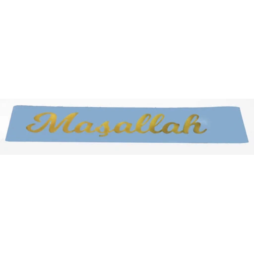 Kuşak Kurdela Maşallah Mavi Altın .5 Mt