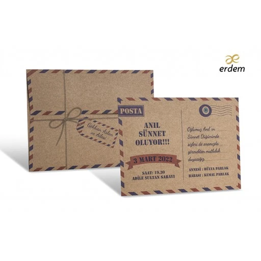 Sünnet Davetiyesi Erdem Sünnet Davetiye 80953