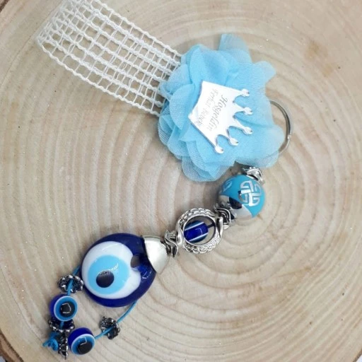 Pleksi İsimlikli Anahtarlık Nazarlık Sünnet Şekeri