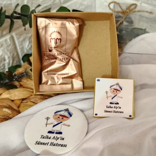 Çocuk Baskılı Açacak Kahve Ve Çikolata Sünnet Hediyelik Sünnet Mevlüt Hediyelik