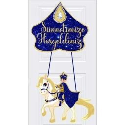 SÜNNET SÜSÜ ATLI SÜNNETİME HOŞGELDİNİZ ALTIN PK:1 