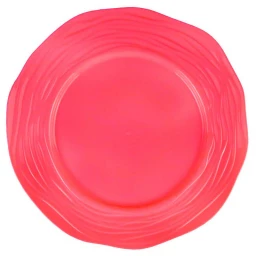 Tabak Kristal Mika 26 cm Kırmızı 6'lı