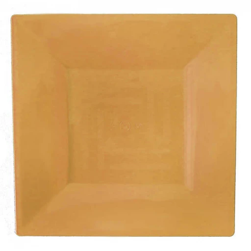 Tabak Kristal Mika Kare 21 cm Altın 6'lı