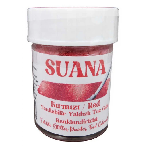 Gıda Boyası Yenilebilir Simli Yaldızlı Kırmızı5 Gr