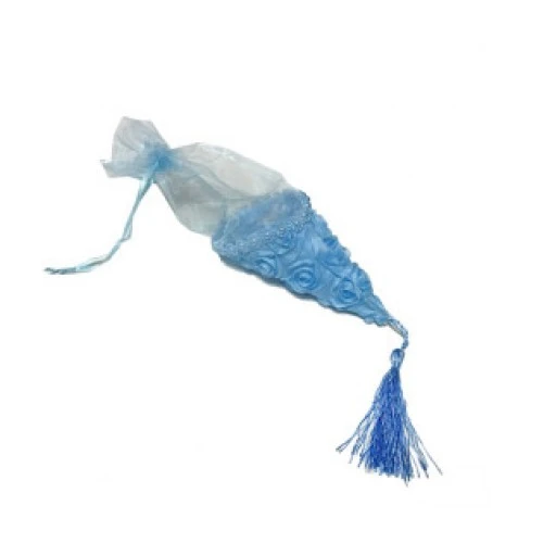 Kese Külah Üstü Güllü Mavi