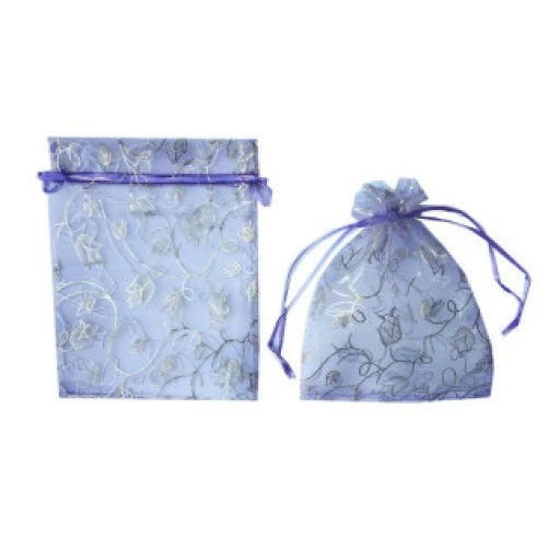 Kese Lale Desenli Lila 17*23cm P50