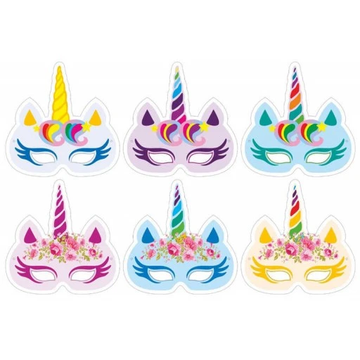 Maske Unıcorn Karışık 6'lı