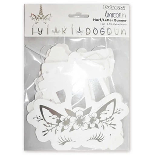 Unıcorn Flama İyiki Doğdun Gümüş