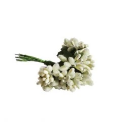 Çiçek Cipso Görünümünde Krem P144