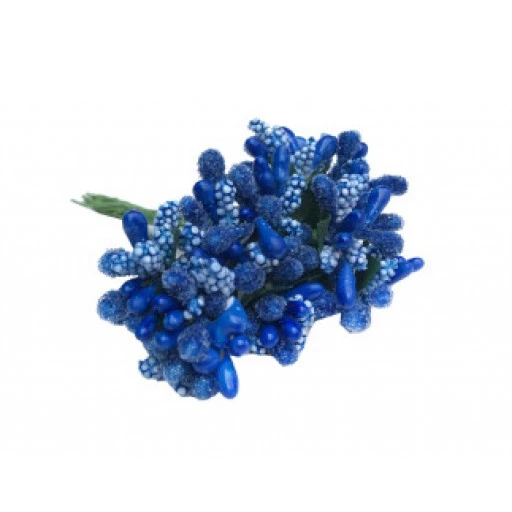 Çiçek Cipso Görünümünde Lacivert P144