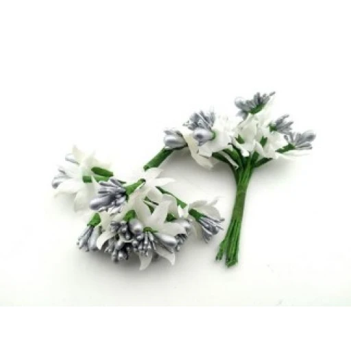 Çiçek Parlak Cipsolu Ve Tomur. Gümüş 100'lü