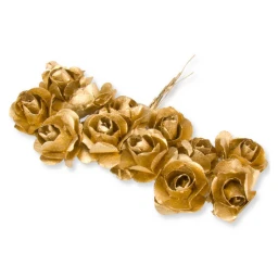 Gül Kağıttan Orta Boy Altın P 100