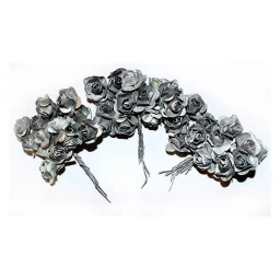 Gül Kağıttan Orta Boy Gümüş P 100