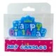 Mum Happy Bırthday Tekparça Rengarenk Mavi