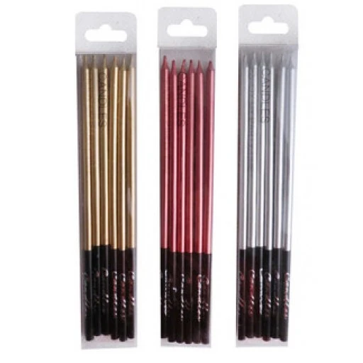 Mum Pastel Kırmızı 16cm 6'lı