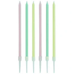 Mum Pastel Makaron Rengarenk 6'lı