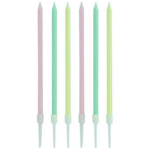 Mum Pastel Makaron Rengarenk 6'lı