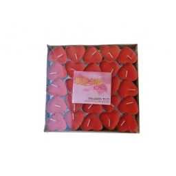 Mum Tealight Kalpli Lavanta Kokulu Kırmızı 50'li