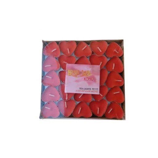 Mum Tealight Kalpli Lavanta Kokulu Kırmızı 50'li