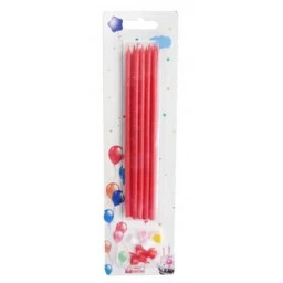 Mum Pastel 15 cm Kırmızı 10'li