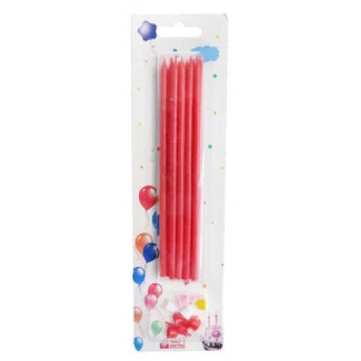 Mum Pastel 15 cm Kırmızı 10'li