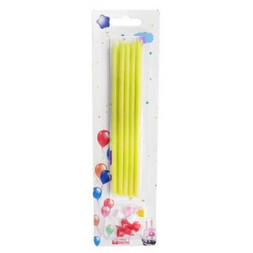Mum Pastel 15 cm Sarı 10'li