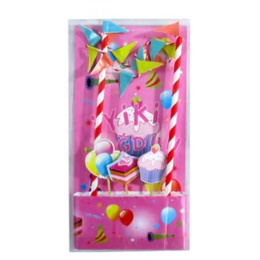 Pasta Üstü Süsü İyiki Doğdun Pembe