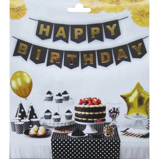 Flama Happy Bırthday Set Siyah