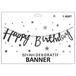 FLAMA HAPPY BRITHDAY SİYAH PK:1