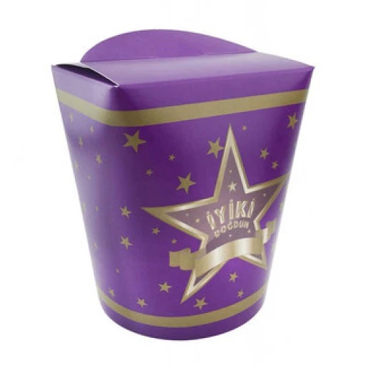 Mısır Kutusu İyiki Doğdun Elips Kapaklı Yıldızlı 10x13cm P8