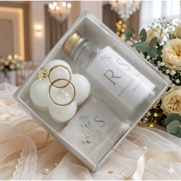 20 Adet Kutuda Şişe & Çikolata & Mum Söz Nişan Nikah Kına Hediyelik