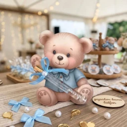 20 Adet Ayıcık dekorlu kolonyalı cam şişe Bebek Hediyelik Yeni Doğan Bebek Hediyelik Magnet