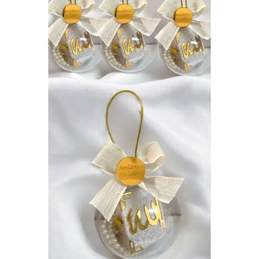 20 Adet Küre İçerisinde Kuran & Tesbih Bebek Mevlüt  Mevlüt Hediyelik