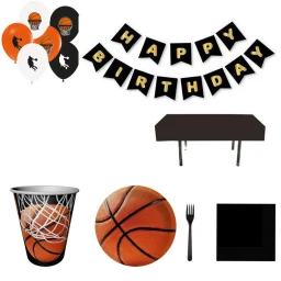 Fanatik Basketbol Doğum Günü Süsleri 8 Kişilik