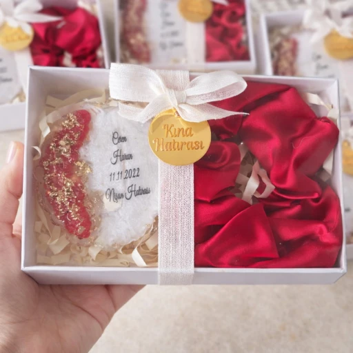 20 Adet Kutuda Toka & epoksi Manet Hediyelik