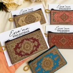 20 Adet Kına için isme özel cüzdan Söz Nişan Nikah Kına Hediyelik