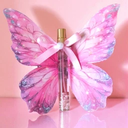 20 Adet Pembe Kelebek dekorlu kolonyalı cam şişe Bebek Hediyelik Yeni Doğan Bebek Hediyelik