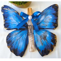 20 Adet Mavi Kelebek dekorlu kolonyalı cam şişe Bebek Hediyelik Yeni Doğan Bebek Hediyelik