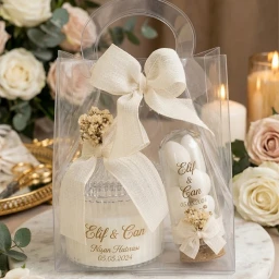 20 Adet Asetat çantada mum & can fanus hediyelik Söz Nişan Nikah Kına Hediyelik