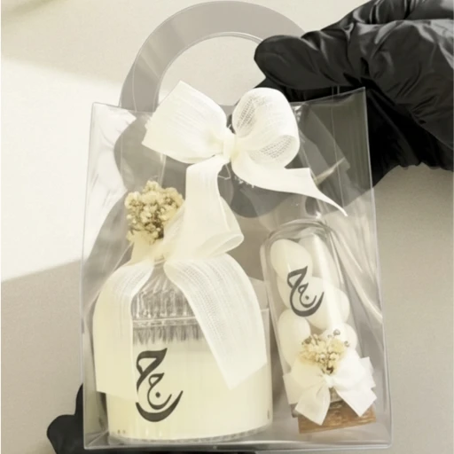 20 Adet Asetat çantada mum & can fanus hediyelik Söz Nişan Nikah Kına Hediyelik